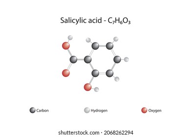 Molecular Formula Of Salicylic Acid. Salicylic Acid Is A Colorless And Crystalline Beta Hydroxy Acid.