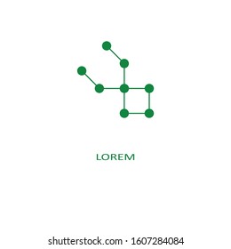 molecular icon set template. molecule symbol vector sign isolated illustration for graphic and web design