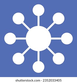 molecular laboratory science icon logo