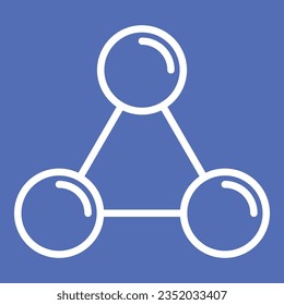 logotipo de icono de laboratorio molecular
