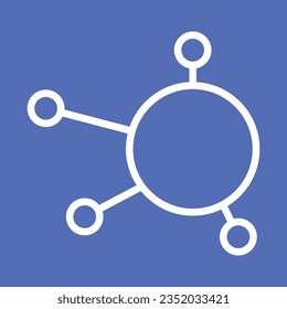 molecular laboratory science icon logo