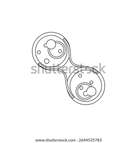Molecular Line Style Icon Design