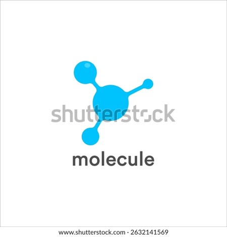 Molecular logo vector design with dna helix symbol for biotechnology medical research science laboratory microbiology clinical analysis chemistry and health concept