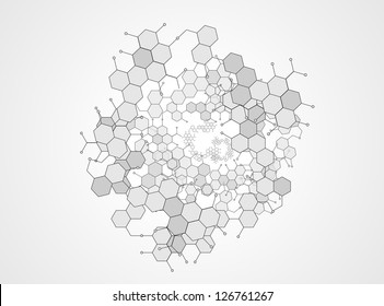 Molecular Medicine chromosome vector EPS 10