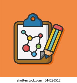 Molecular modeling file vector icon