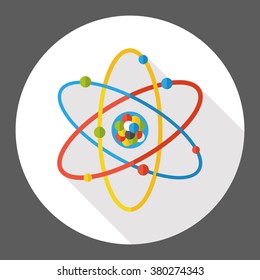 Molecular modeling flat icon