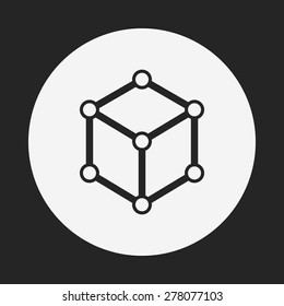 Molecular modeling icon
