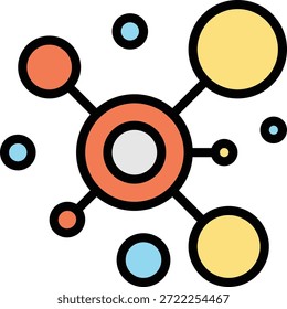 Molecular Network Science Technology Icon