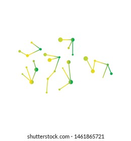 molecular particle logo vector illustration