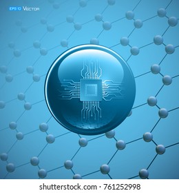 Molecular particle with microchip