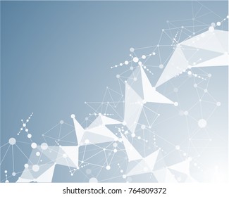 molecular polygonal medical background abstract eps10 vector 