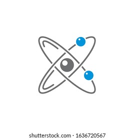 Molecular related icon on background for graphic and web design. Creative illustration concept symbol for web or mobile app.