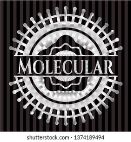 Molecular silvery emblem