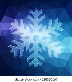 Molecular Snowflake - Cool Winter Design