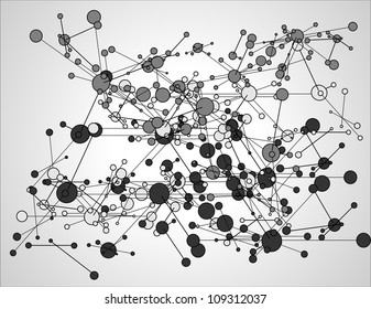 molecular structure, abstract background