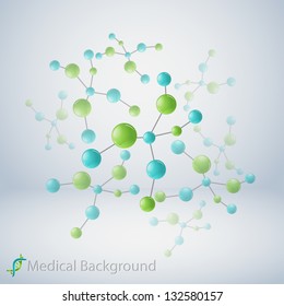 molecular structure, abstract background