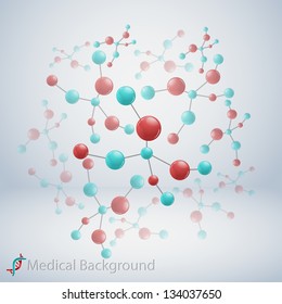 molecular structure, abstract background