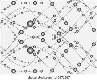 molecular structure, abstract background