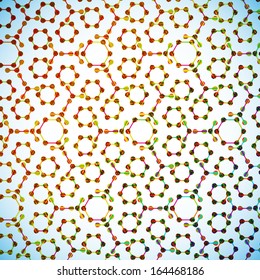 molecular structure, abstract background