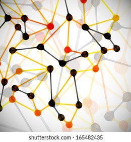 molecular structure, abstract background
