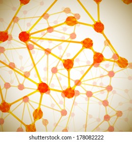 molecular structure, abstract background