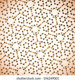 molecular structure, abstract background