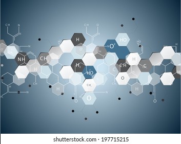 molecular structure abstract background 