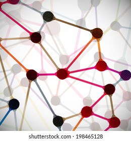 molecular structure, abstract background
