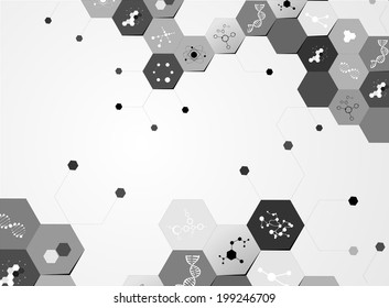 molecular structure abstract background 