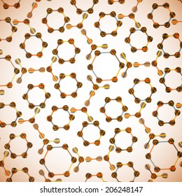 molecular structure, abstract background