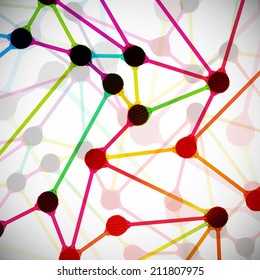 molecular structure, abstract background