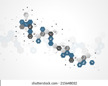 molecular structure abstract background 