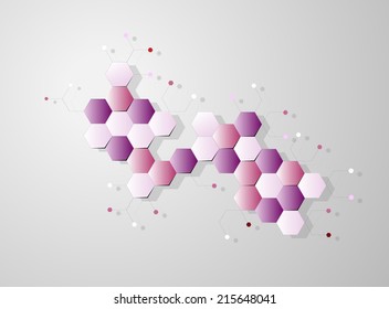 molecular structure abstract background 