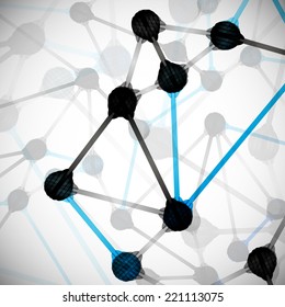 molecular structure, abstract background