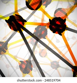 molecular structure, abstract background