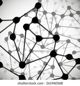 molecular structure, abstract background