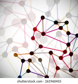 molecular structure, abstract background