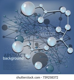 Molecular structure, abstract background