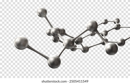 Molecular structure of abstract substances for science. Vector illustration