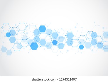 Molecular Structure Abstract Tech Background Medical Stock Vector ...