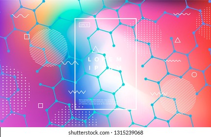 Molecular structure. Abstract vector background.