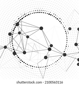 Molecular structure. Abstract vector background