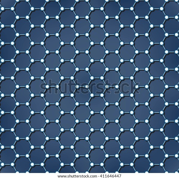 Molecular Structure Atomic Structure Science Concept Stock Vector Royalty Free 411646447