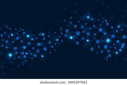 Molecular structure background. Science and technology concepts