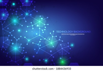 Molecular structure background of science and technology.Used to decorate advertisements or other projects