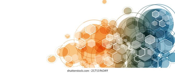 Molecular structure. Biotechnology presentation template vector background