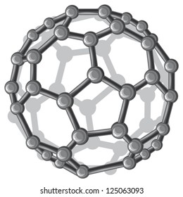 molecular structure of the  C60 buckyball 