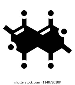 
Molecular structure chemical atom icon graphic 
