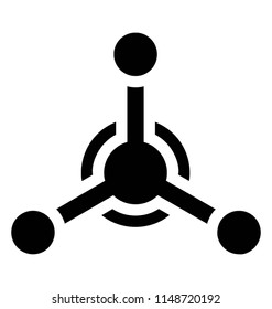 
Molecular structure chemical atom icon graphic 
