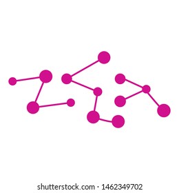 Molecular structure chemical atoms vector illustration